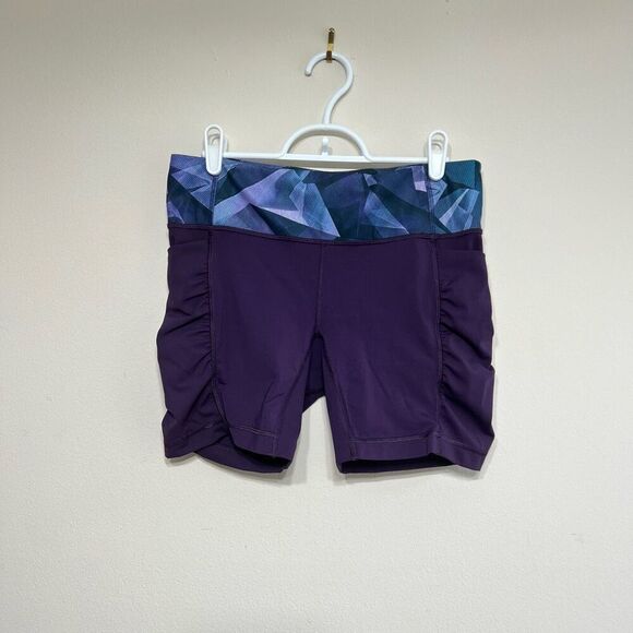 Lululemon Purple Speed Track Shorts 8 Biker Shorts Athletic - Picture 1 of 8